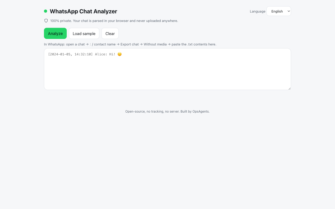 WhatsApp Chat Analyzer
